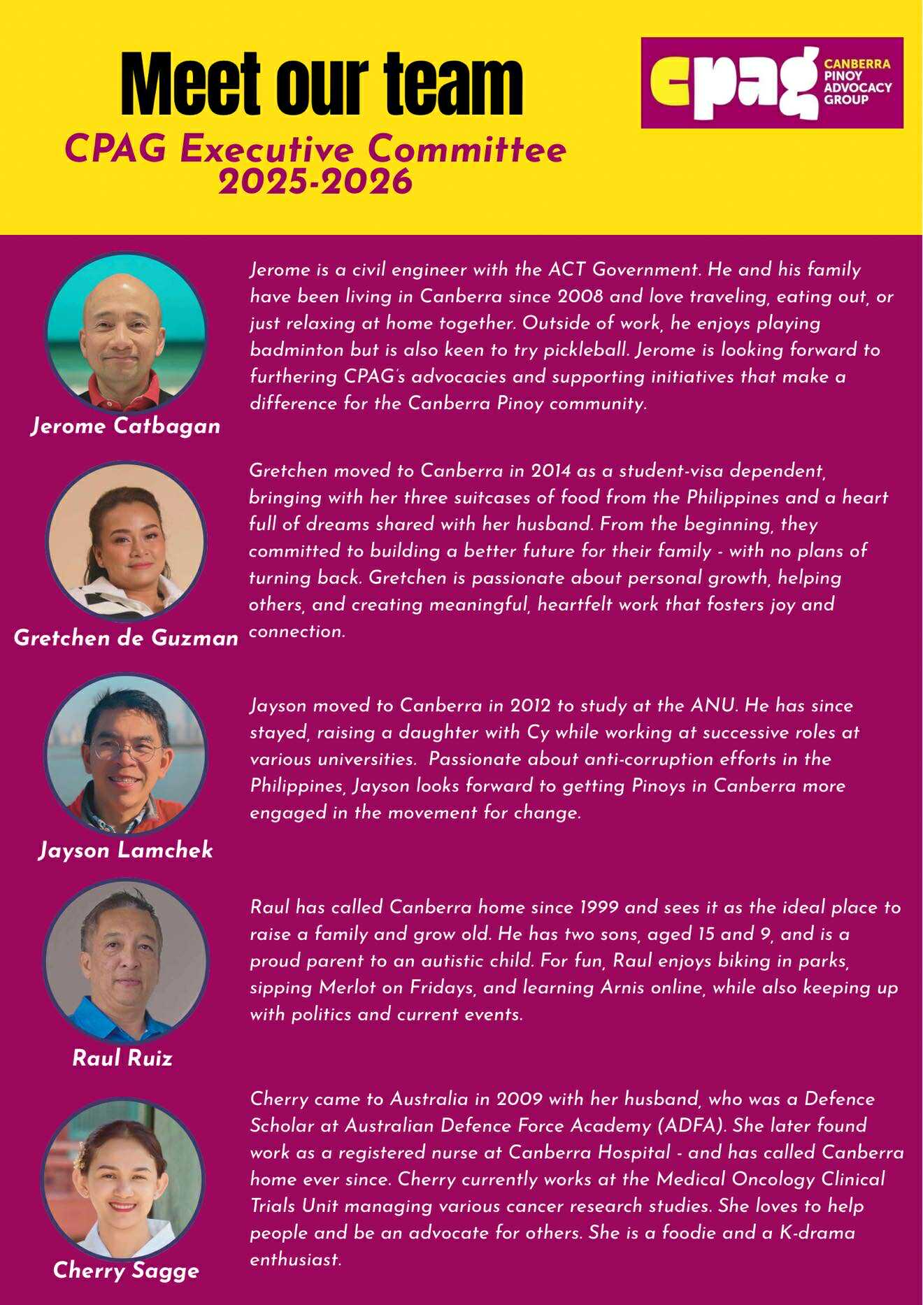 CPAG Officers